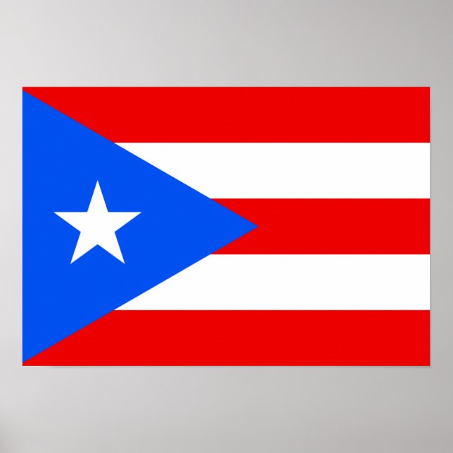 Puerto Rico Flagga Poster (Framsidan)