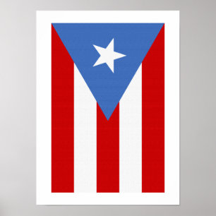 Puerto Rico Flagga Poster