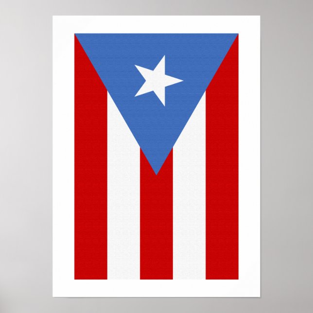 Puerto Rico Flagga Poster (Framsidan)