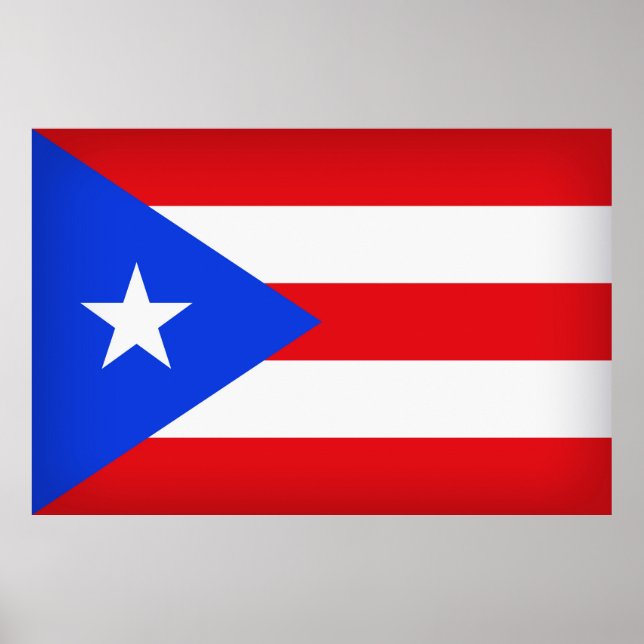 Puerto Rico Flagga Poster (Framsidan)