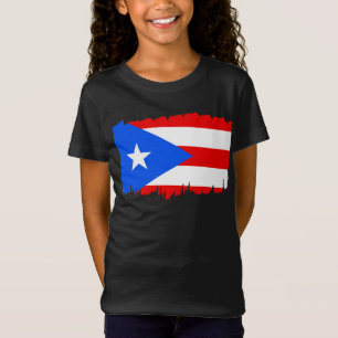 Puerto Rico Flagga Present Fotboll Fan Sport T Shirt