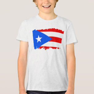 Puerto Rico Flagga Present Fotboll Fan Sport T Shirt