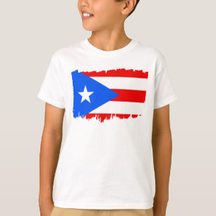 Puerto Rico Flagga Present Fotboll Fan Sport T Shirt