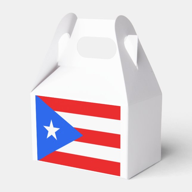 Puerto Rico Flagga Presentaskar (Baksidan Sidan)