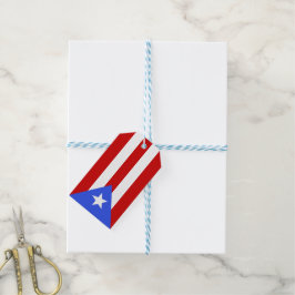 Puerto Rico flagga Presentetikett
