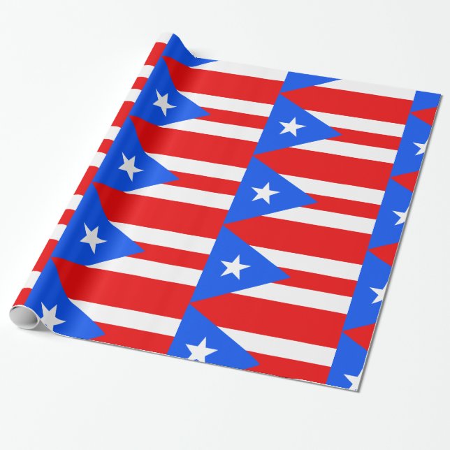 Puerto Rico flagga Presentpapper (Utrullad)