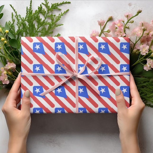 Puerto Rico Flagga Presentpapper (Puerto Rico Flag Wrapping Paper)