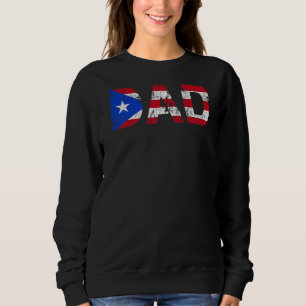 Puerto Rico Flagga Pridet Fars dag Puerto Rican D T Shirt