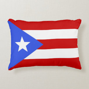 Puerto Rico flagga Prydnadskudde