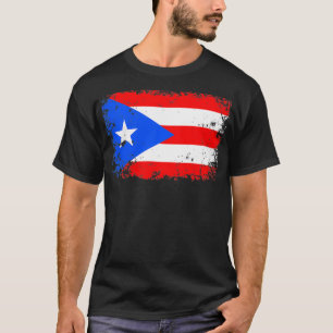 Puerto Rico Flagga Pullover T Shirt