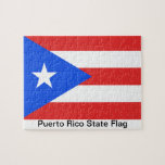 Puerto Rico Flagga Pussel<br><div class="desc">Puerto Rico House Flagga of blue, red and white med en stor vit stjärna. Flaggor i Puerto Rico representerar och symboliserar ön och folket i Puerto Rico. Det mest använda flaggor i Puerto Rico är det nuvarande flagga, som representerar folket i Samväldet Puerto Rico. Det här ser bra ut på...</div>
