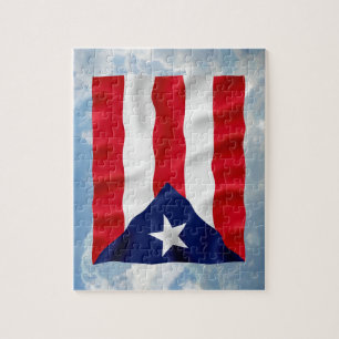 Puerto Rico flagga - pussel
