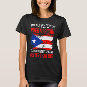 Puerto Rico Flagga Smart Bra Tittar och Puerto Ric T Shirt