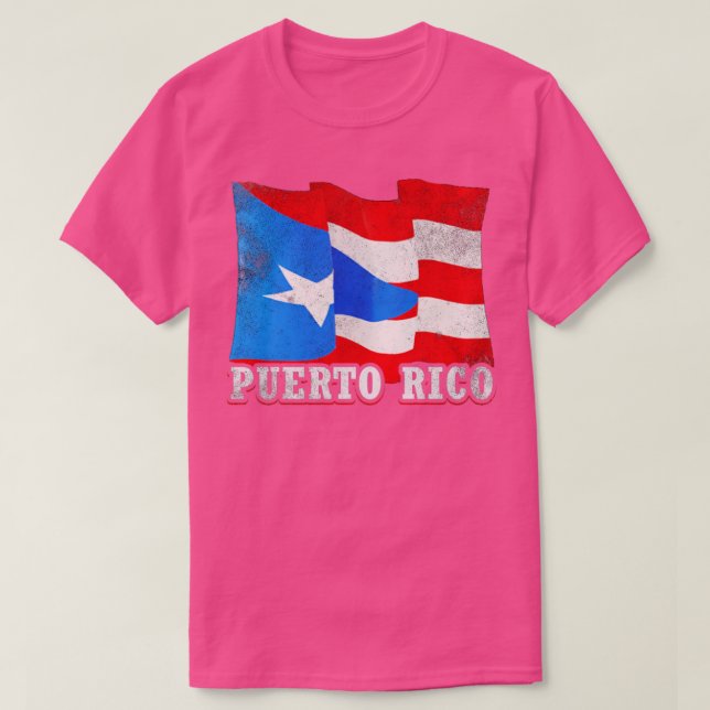 Puerto Rico Flagga T Shirt (Design framsida)