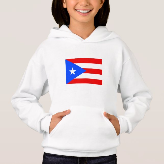 Puerto Rico Flagga T Shirt (Framsida)