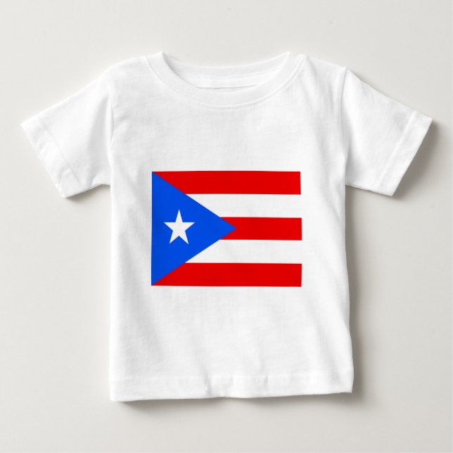 Puerto Rico flagga T Shirt (Framsida)
