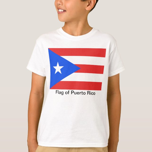 Puerto Rico Flagga T-shirt (Framsida)