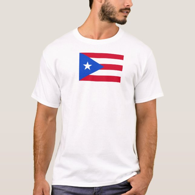 Puerto Rico Flagga T-shirt (Framsida)