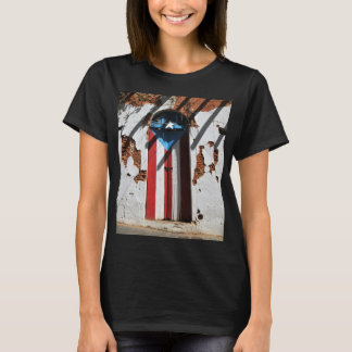 Puerto Rico Flagga T Shirt