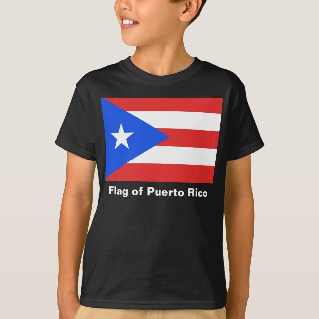 Puerto Rico Flagga T-shirt (Framsida)