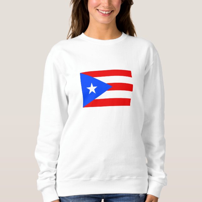 Puerto Rico Flagga T Shirt (Framsida)