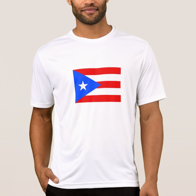 Puerto Rico-flagga T Shirt (Framsida)