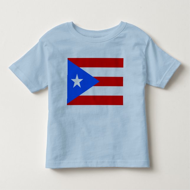 Puerto Rico Flagga T-shirt (Framsida)