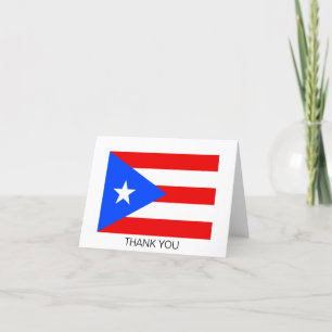 Puerto Rico-flagga Tack Kort
