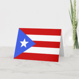 Puerto Rico flagga Tack Kort