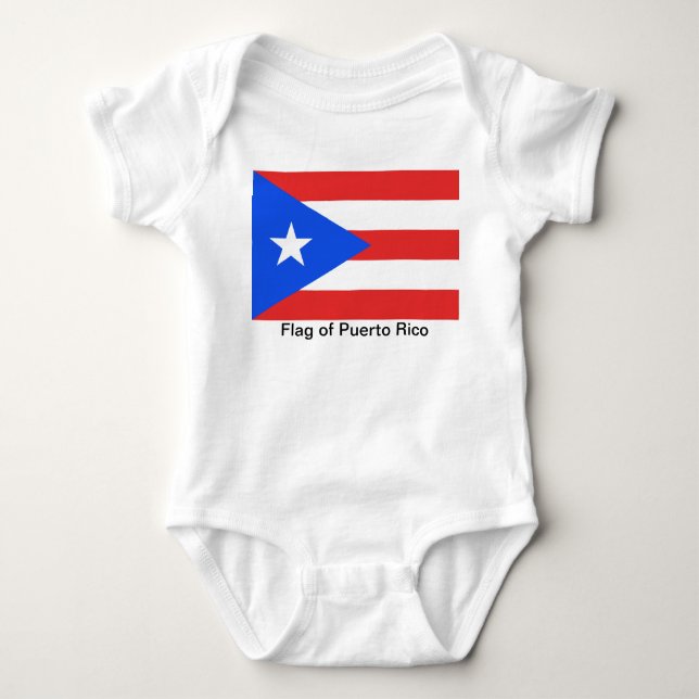 Puerto Rico Flagga Tee Shirt (Framsida)
