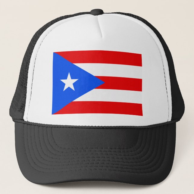 Puerto Rico flagga Truckerkeps (Framsida)