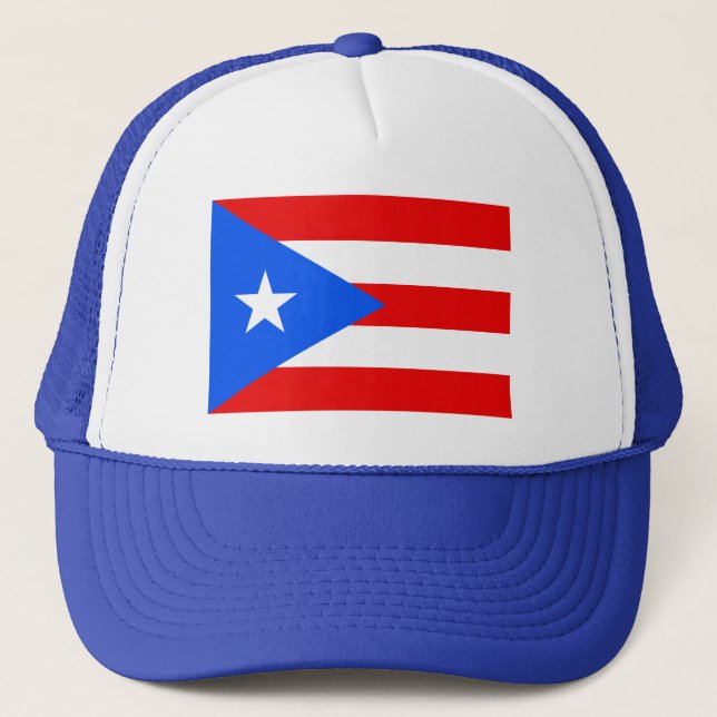 Puerto Rico flagga truckerkeps | pridet Puerto Ric (Framsida)