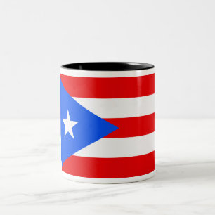 Puerto Rico flagga Två-Tonad Mugg