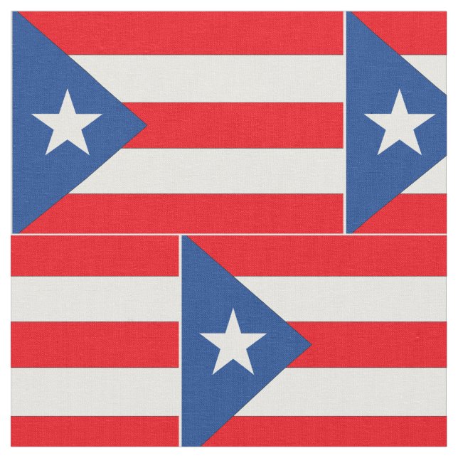 Puerto Rico flagga - Tyg (Närbild)