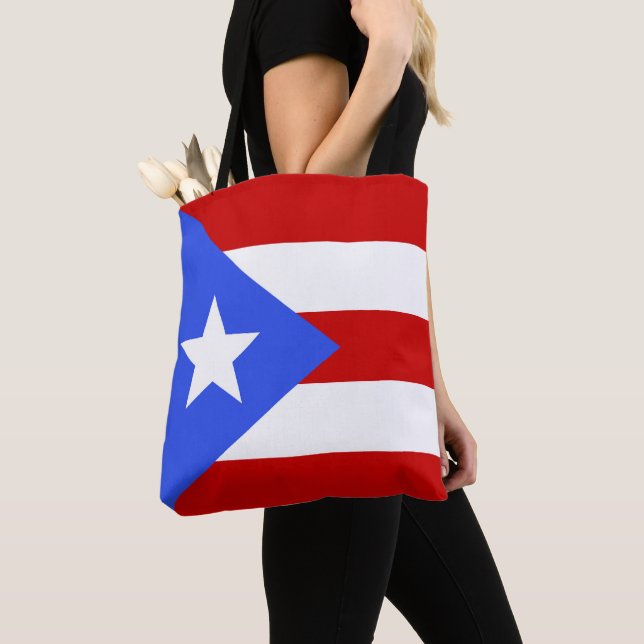 Puerto Rico flagga Tygkasse (Närbild)