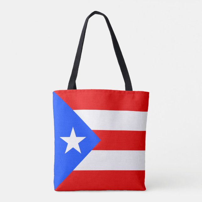 Puerto Rico Flagga Tygkasse (Baksida)