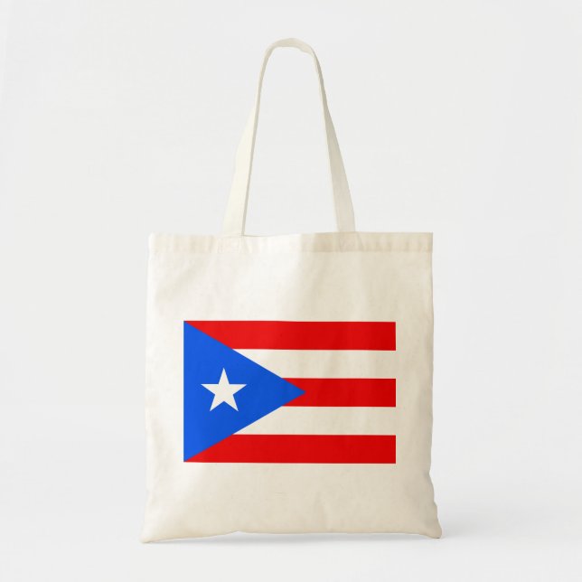 Puerto Rico Flagga Tygkasse (Framsidan)