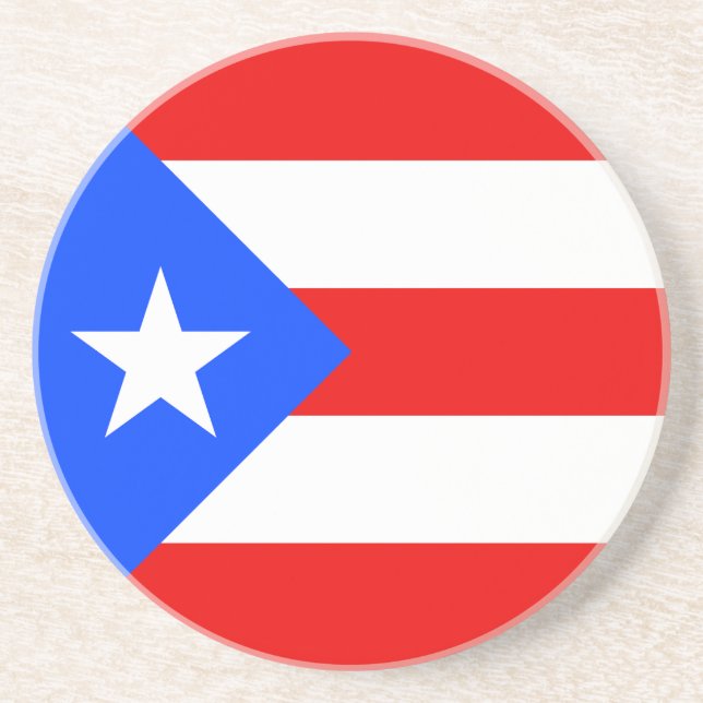 Puerto Rico Flagga Underlägg (Framsidan)