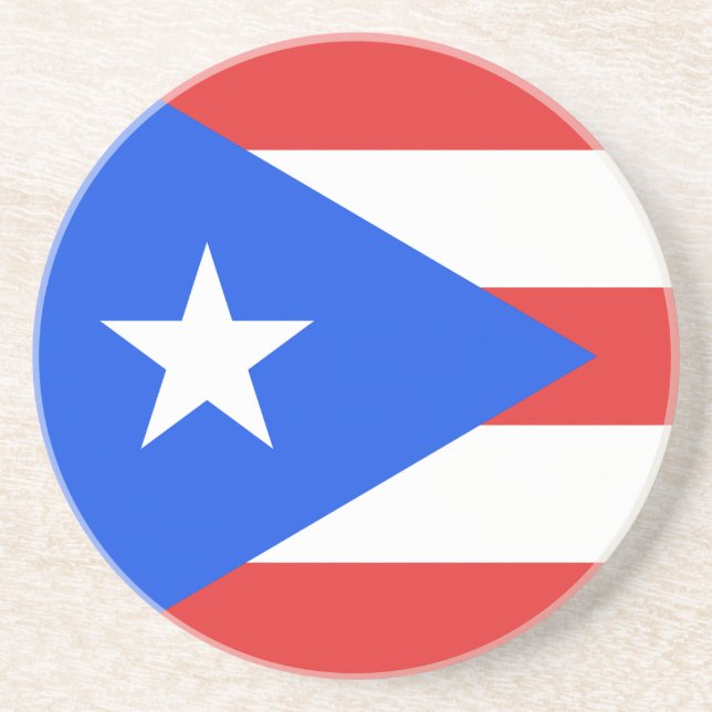 Puerto Rico Flagga Underlägg (Framsidan)