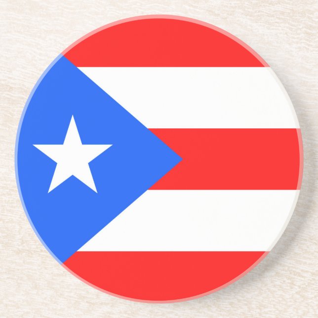 Puerto Rico Flagga Underlägg (Framsidan)