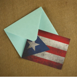 Puerto Rico Flagga Vintage Anpassningsbar Vykort