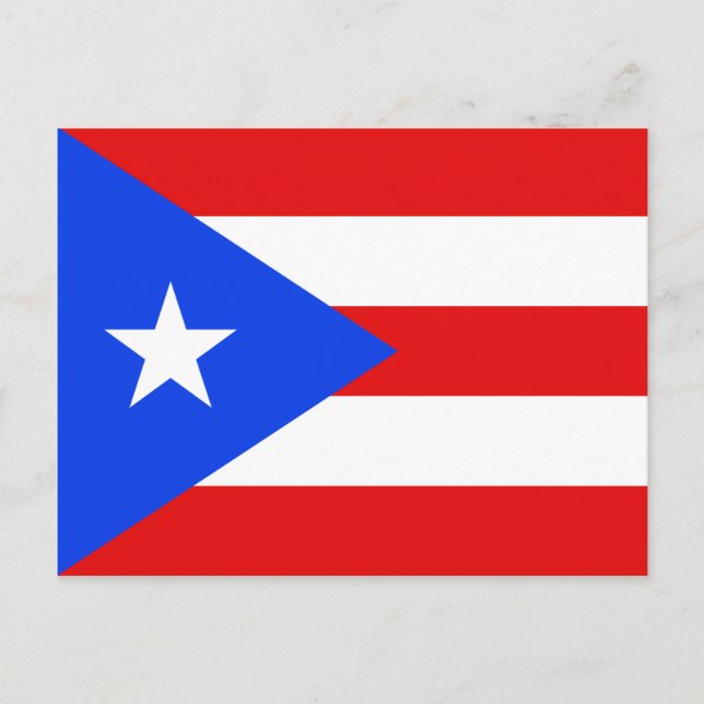 Puerto Rico Flagga vykort (Framsida)