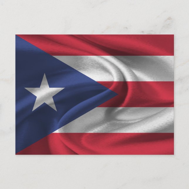 Puerto Rico Flagga Vykort (Framsida)