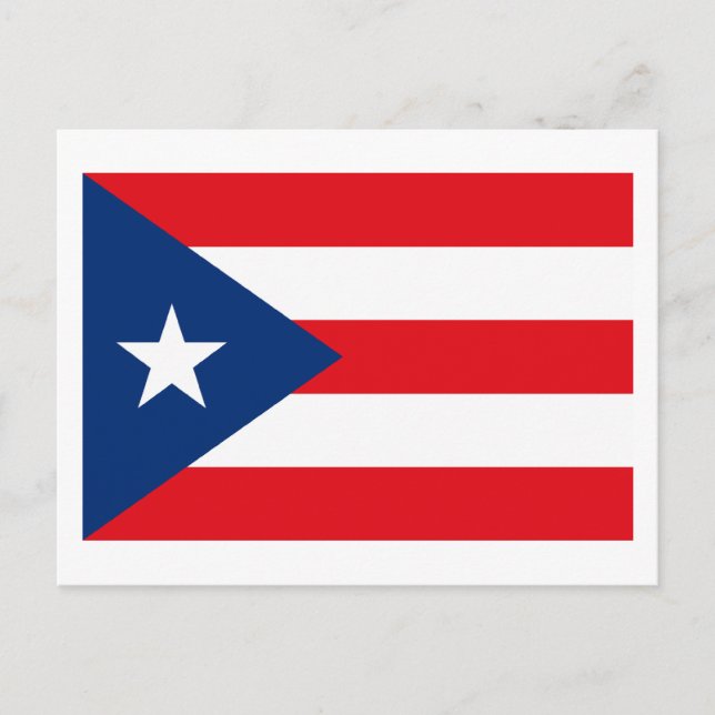 Puerto Rico Flagga vykort (Framsida)