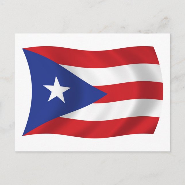 Puerto Rico Flagga vykort (Framsida)