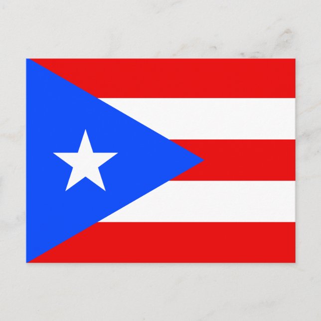 Puerto Rico Flagga Vykort (Framsida)