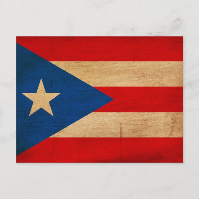 Puerto Rico Flagga Vykort (Framsida)