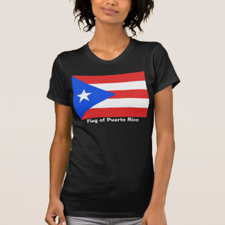 Puerto Rico Flagga Womens T-shirt