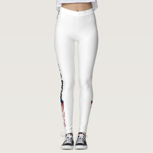 Puerto Rico flaggadamasker för genomköraresporta Leggings