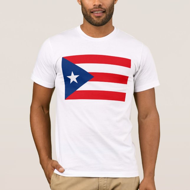 Puerto Rico flaggaT-tröja T Shirt (Framsida)